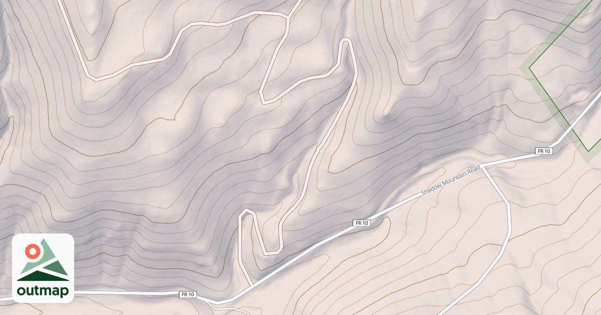 Map of CAPULIN ROADS