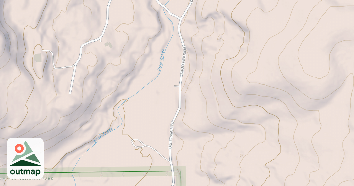 Map of DITCH CREEK