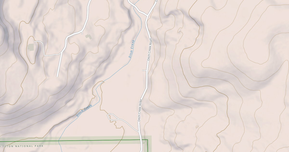 Map preview of DITCH CREEK