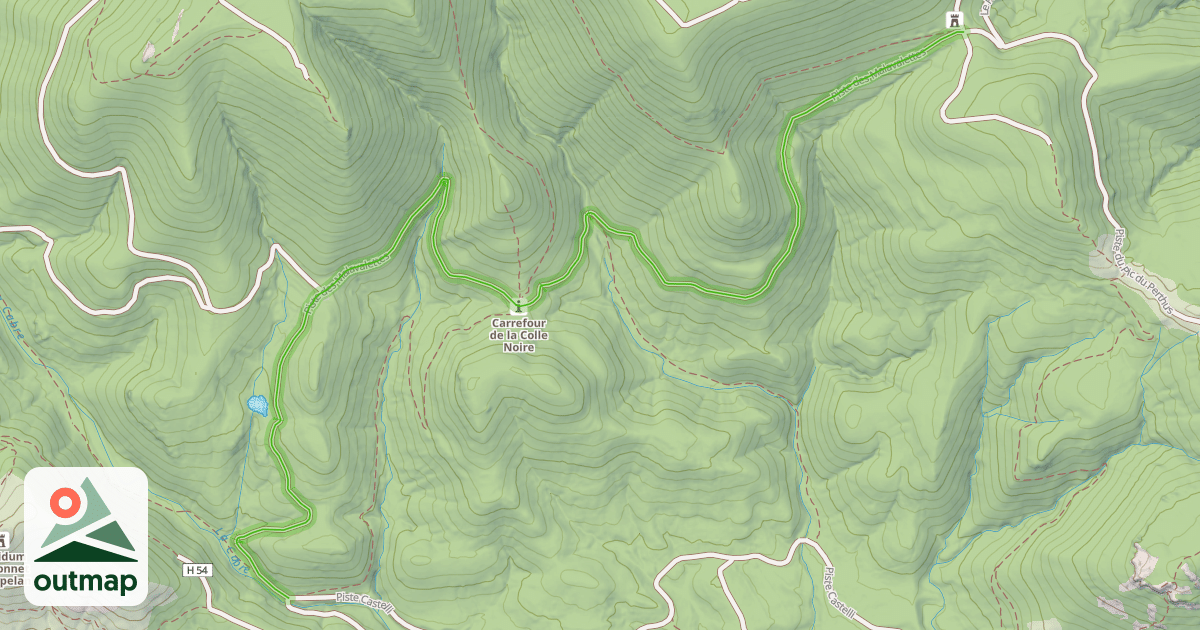 Map of Piste des Malavalettes