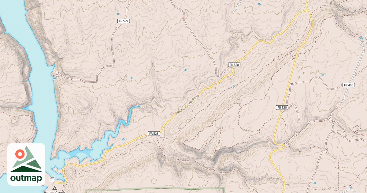 Map of HOUSE CRK