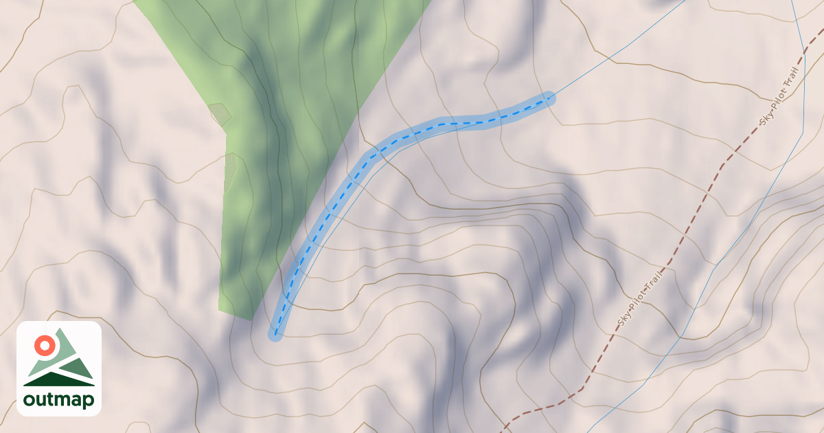 Map of Stadium Gully Left