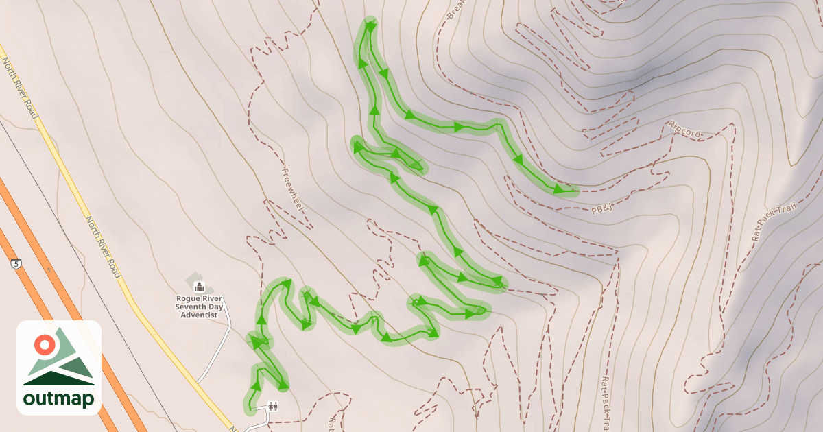 Map of Pay Dirt Trail