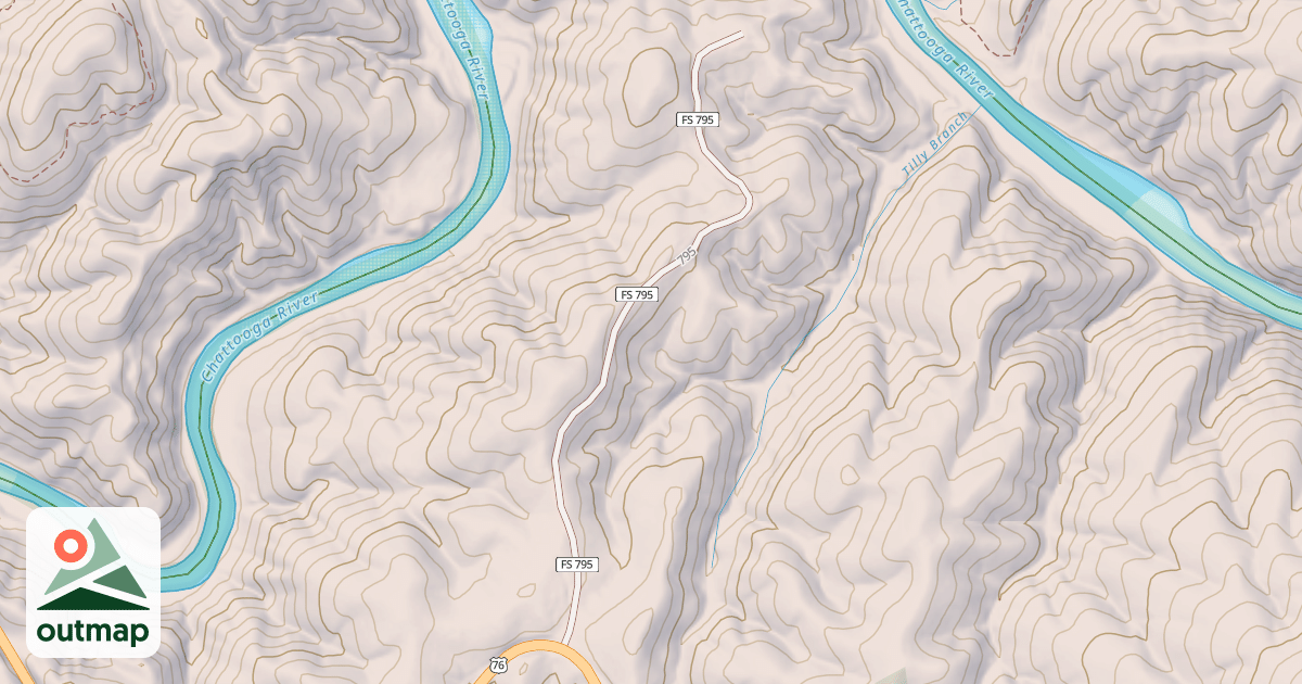 Map of TILLY BRANCH