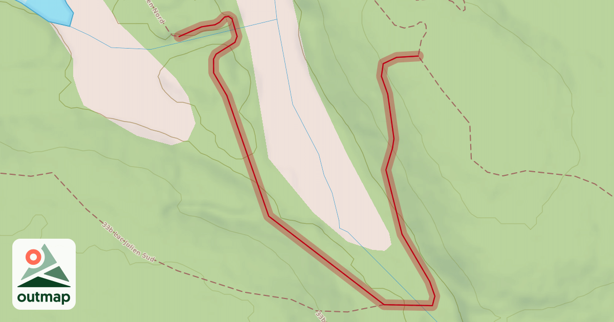 Map of 33a Lac Julien Nord