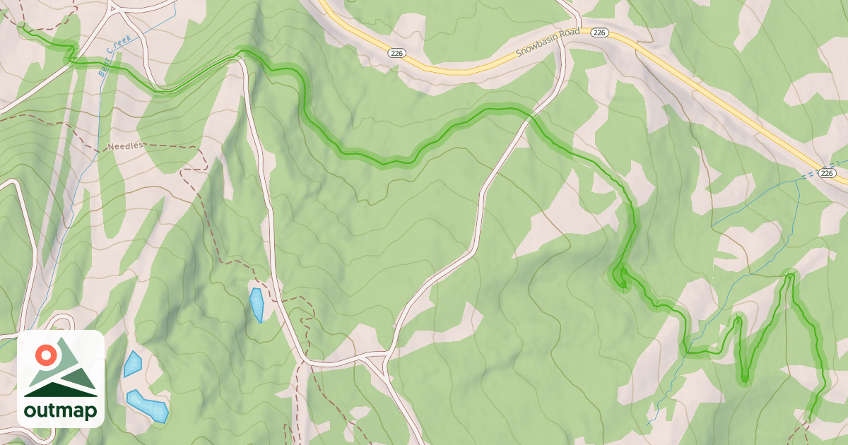 Map of Snowbasin Trail