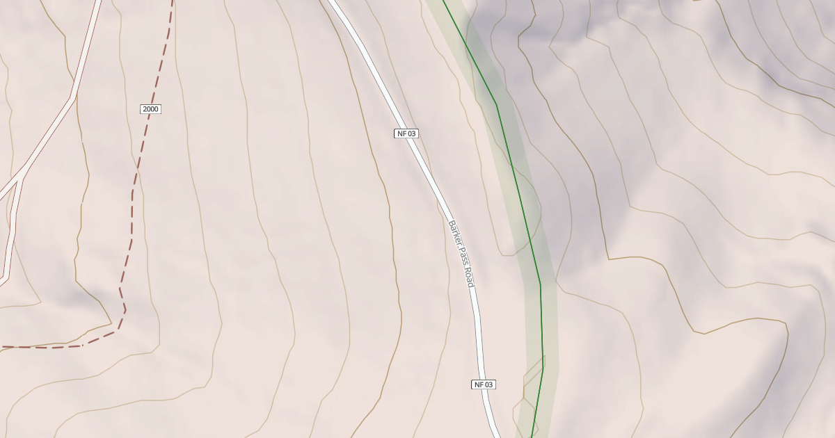 Map preview of BARKER PASS