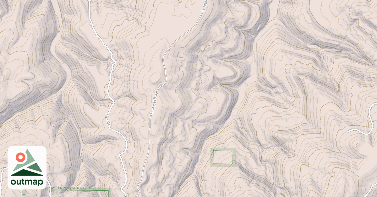 Map of USFS National Forest System Roads {87914BD1-1E5D-4193-A89C-5E9136B39496}