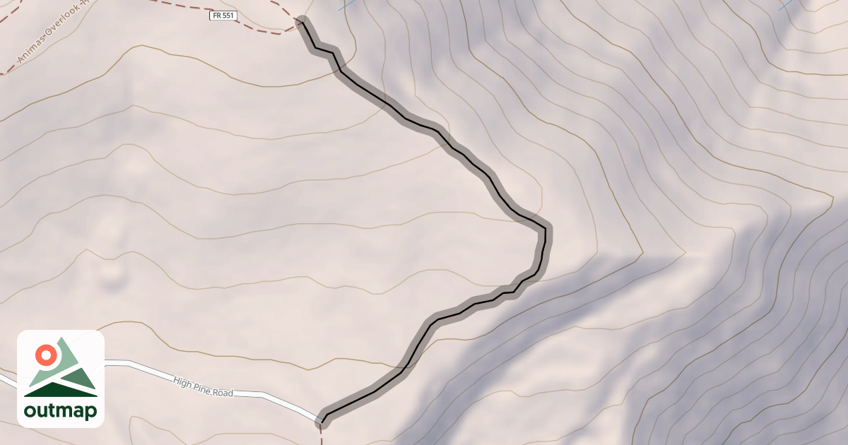 Map of High Pine Road