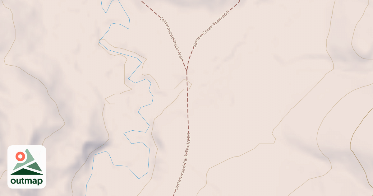 Map of Cottonwood (Pack)