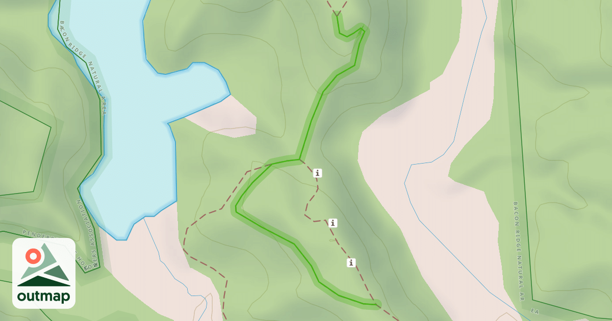 Map of Stick Trail Loop (blue)