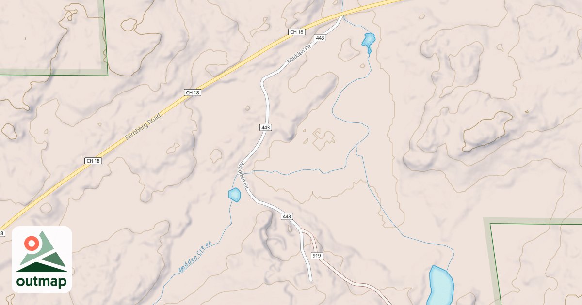 Map of MADDEN PIT