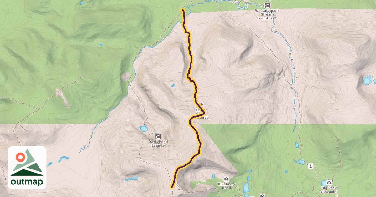 Map of North Peaks Trail