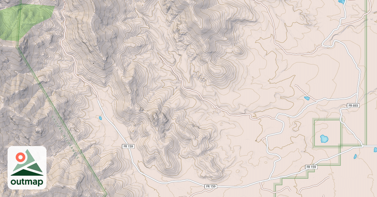 Map of W. HIGH CREEK