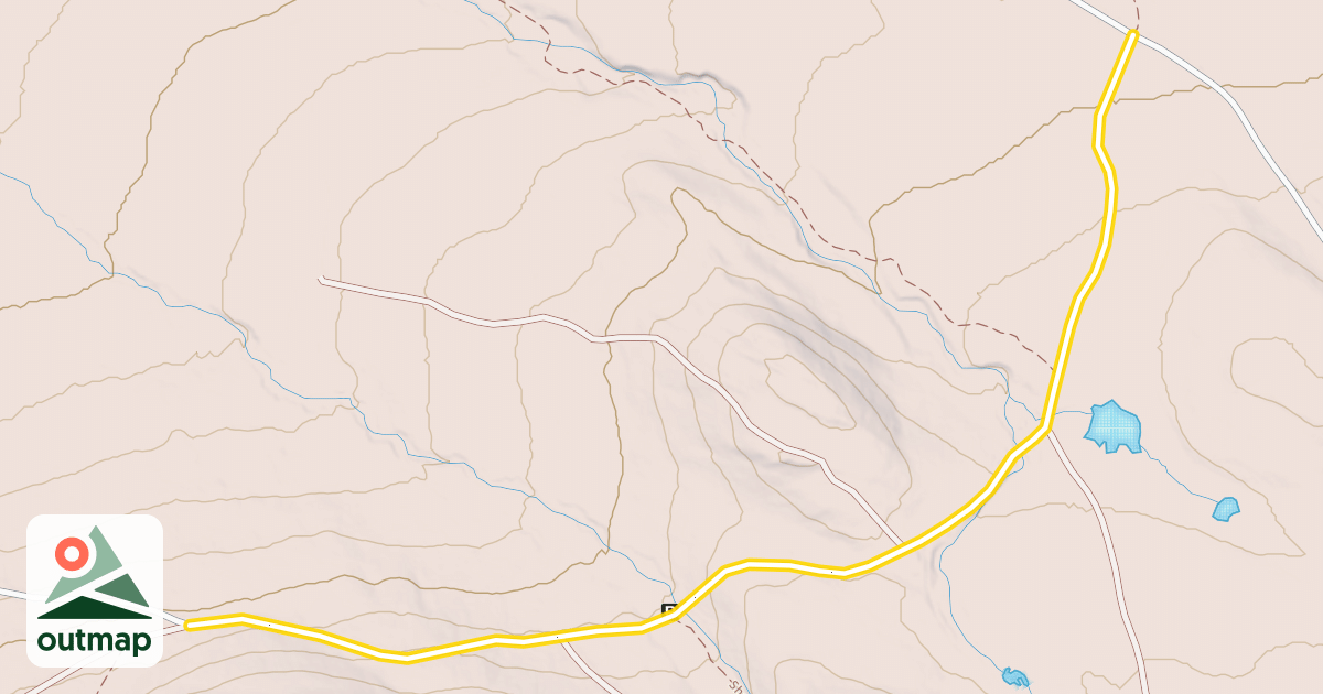 Map of Shaw Mountain Road