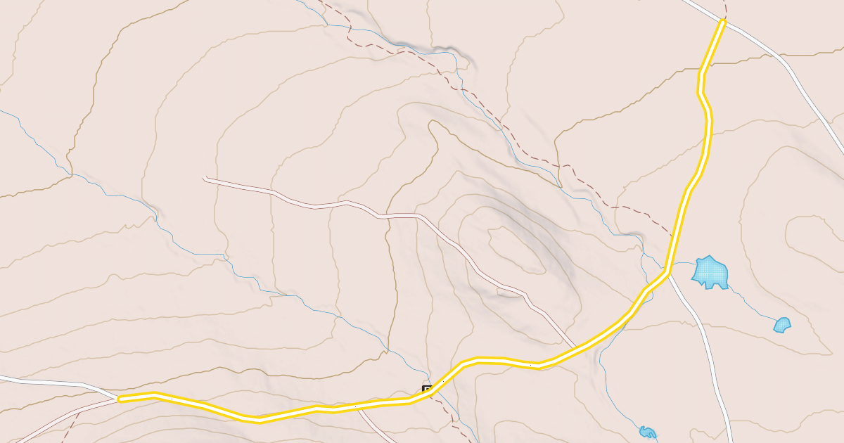 Map preview of Shaw Mountain Road