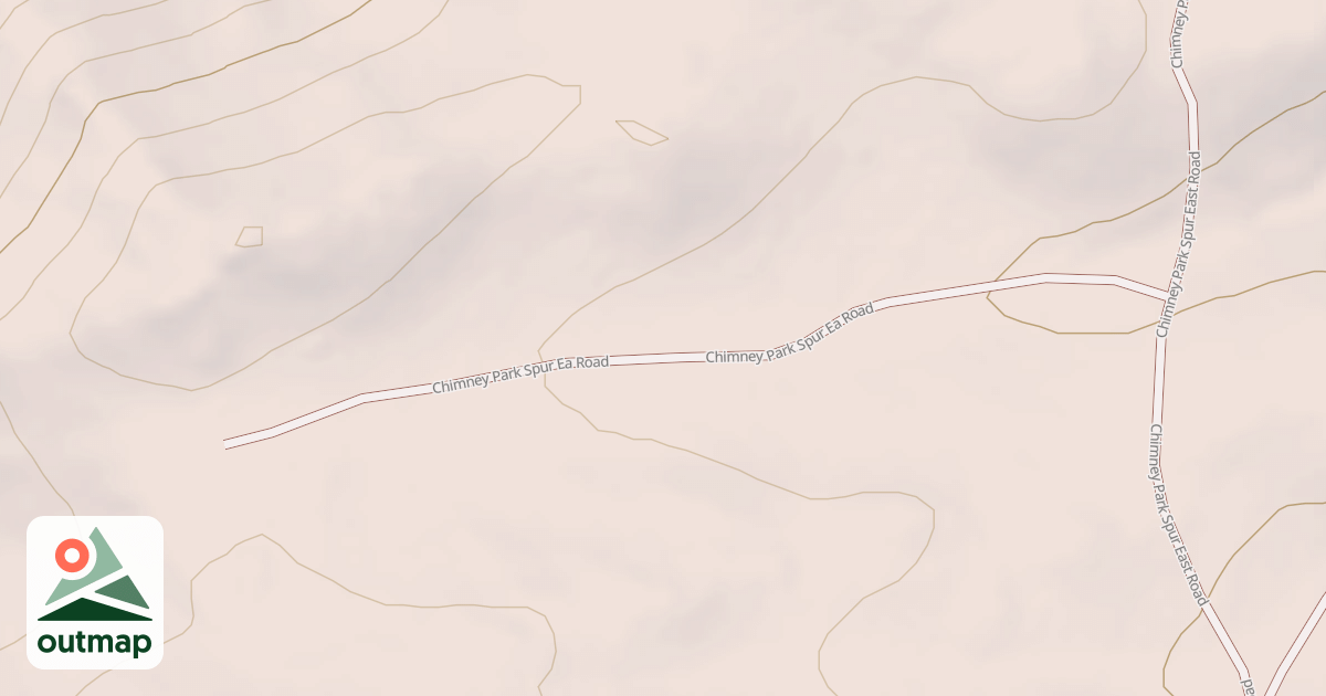 Map of CHIMNEY PARK SPUR EA