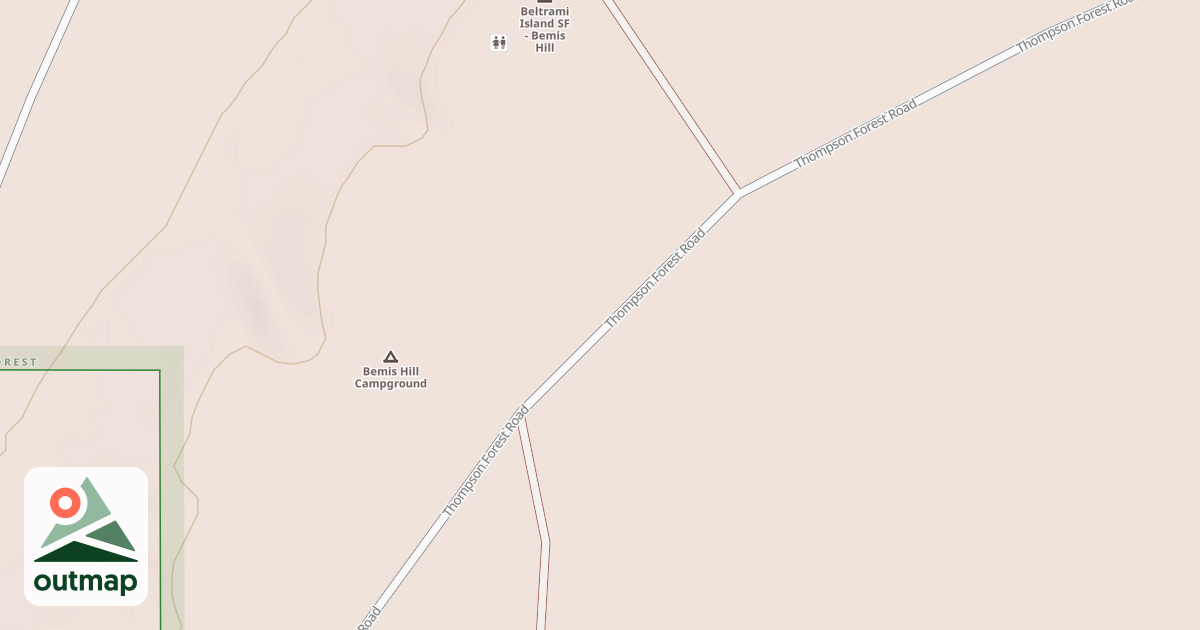 Map of Bemis Hill Trails