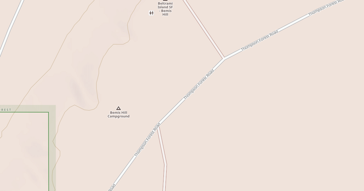 Map preview of Bemis Hill Trails