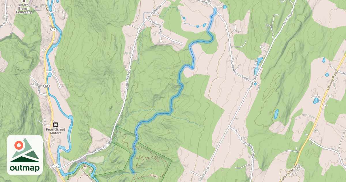 Map of Sparrow Farm Trail