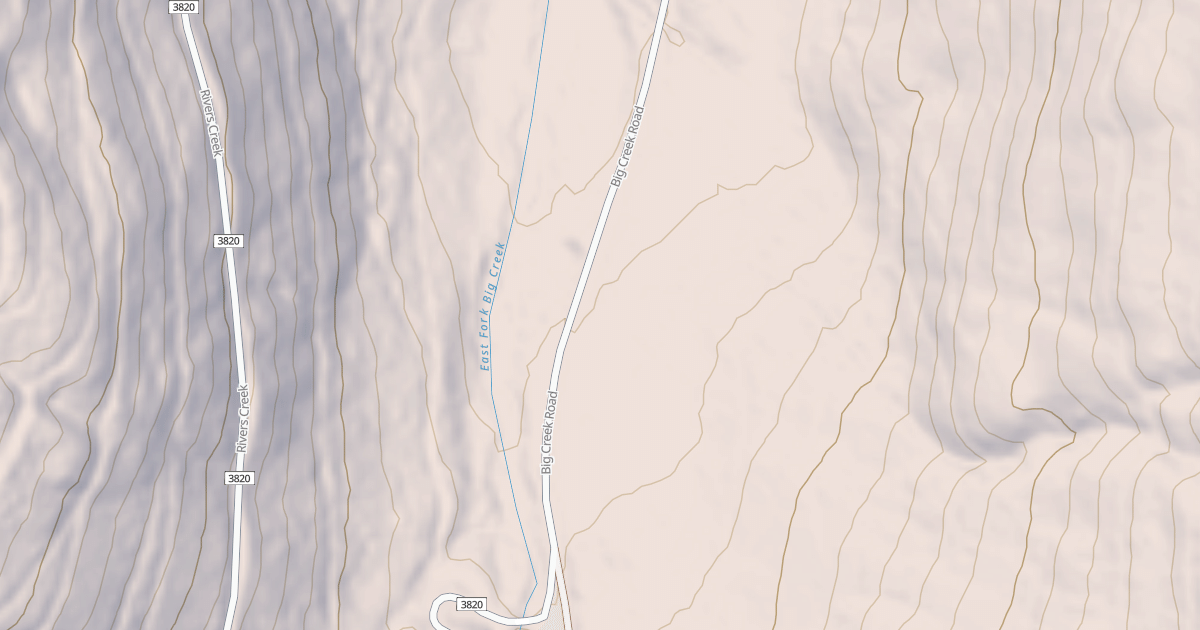 Map preview of EAST FORK BIG CREEK