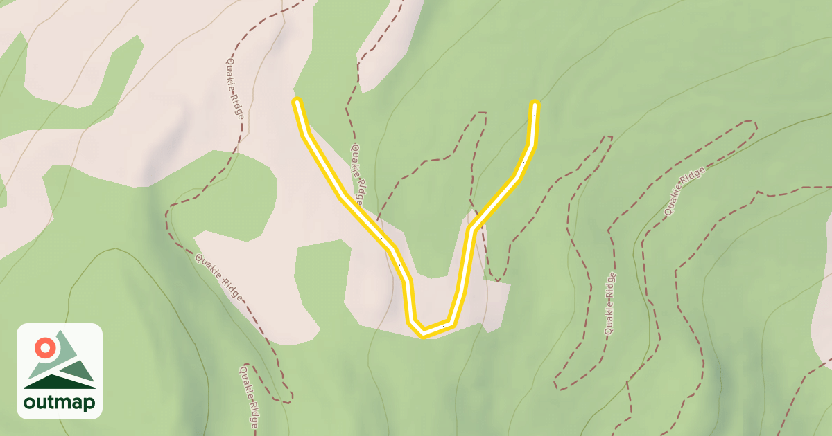 Map of Quakie Ridge