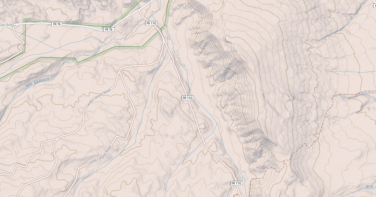 Map preview of CECILIA CANYON