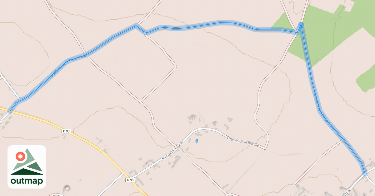 Map of Haut-Bizay vers Pas de Loup