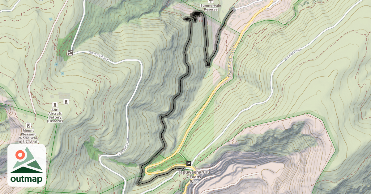 Map of Captain Thomas Track