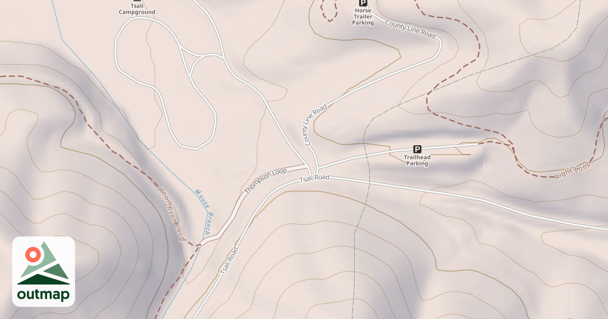 Map of COUNTY LINE ROAD