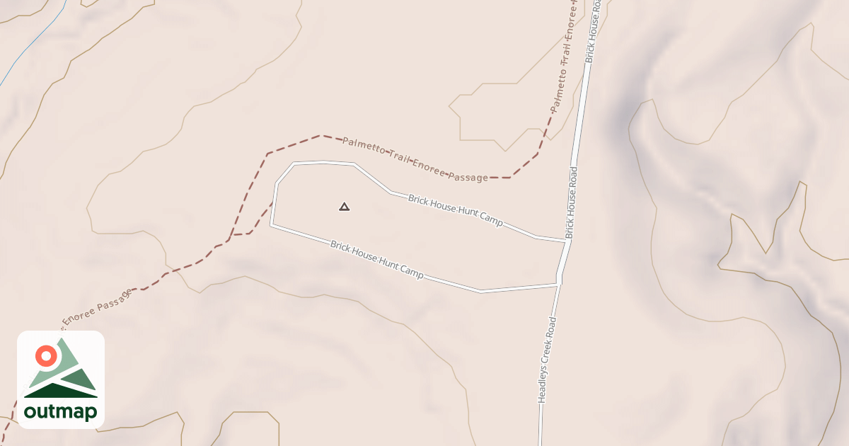 Map of BRICKHOUSE HUNT CAMP