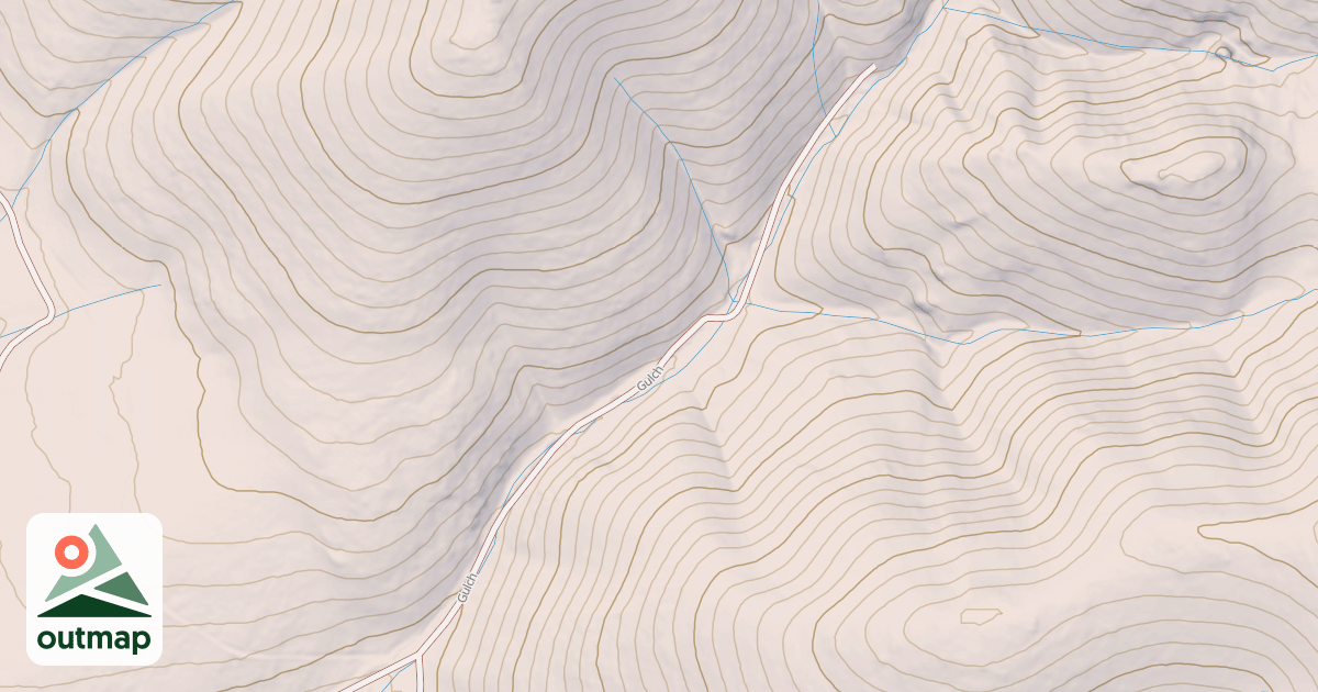 Map of MESSENGER GULCH SPUR