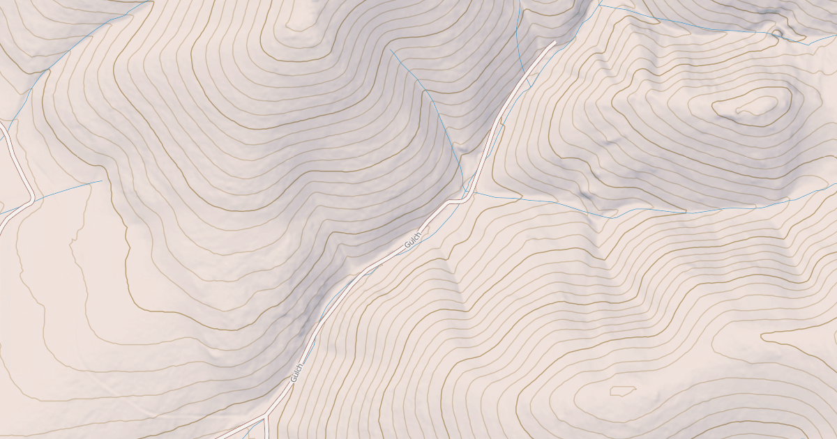 Map preview of MESSENGER GULCH SPUR