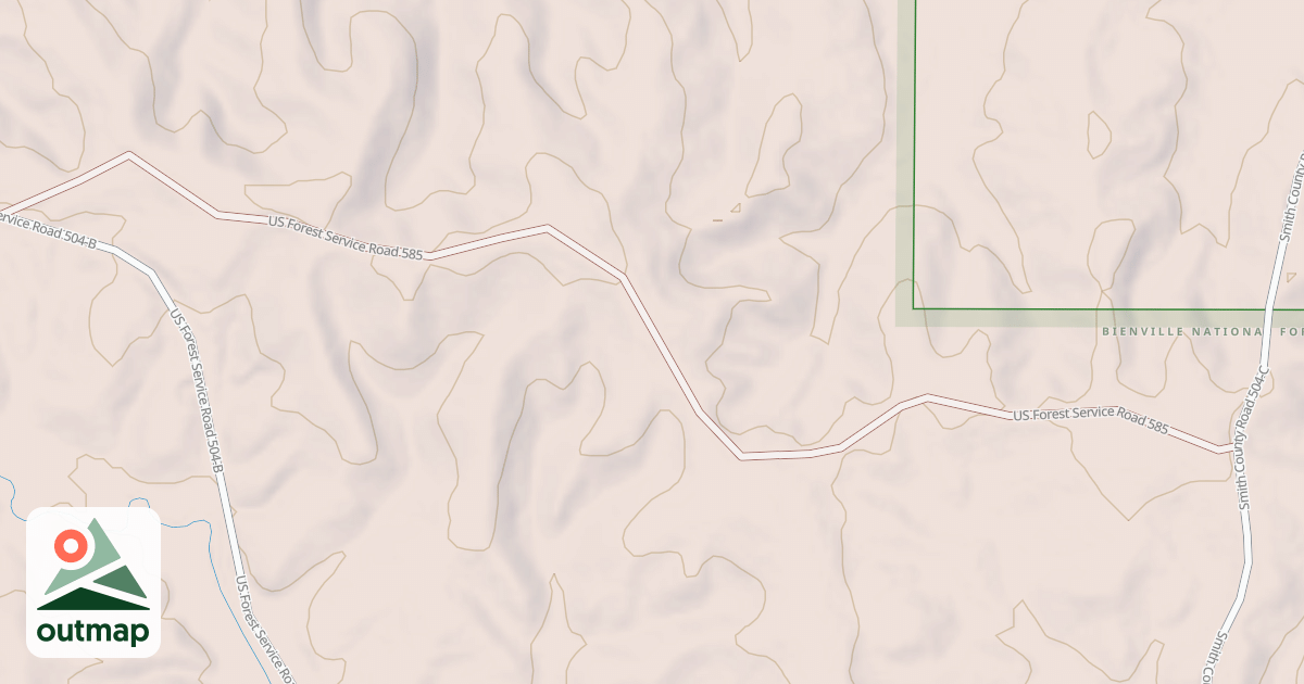 Map of USFS Motor Vehicle Use Map Roads {066192A9-A646-490B-9990-124ABD15E325}
