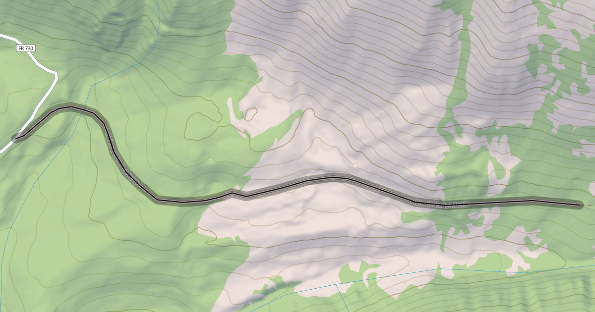Map preview of Railroad Grade 730.1B