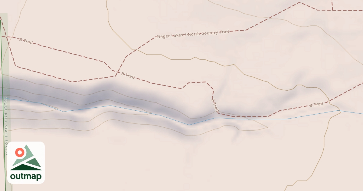 Map of B Trail