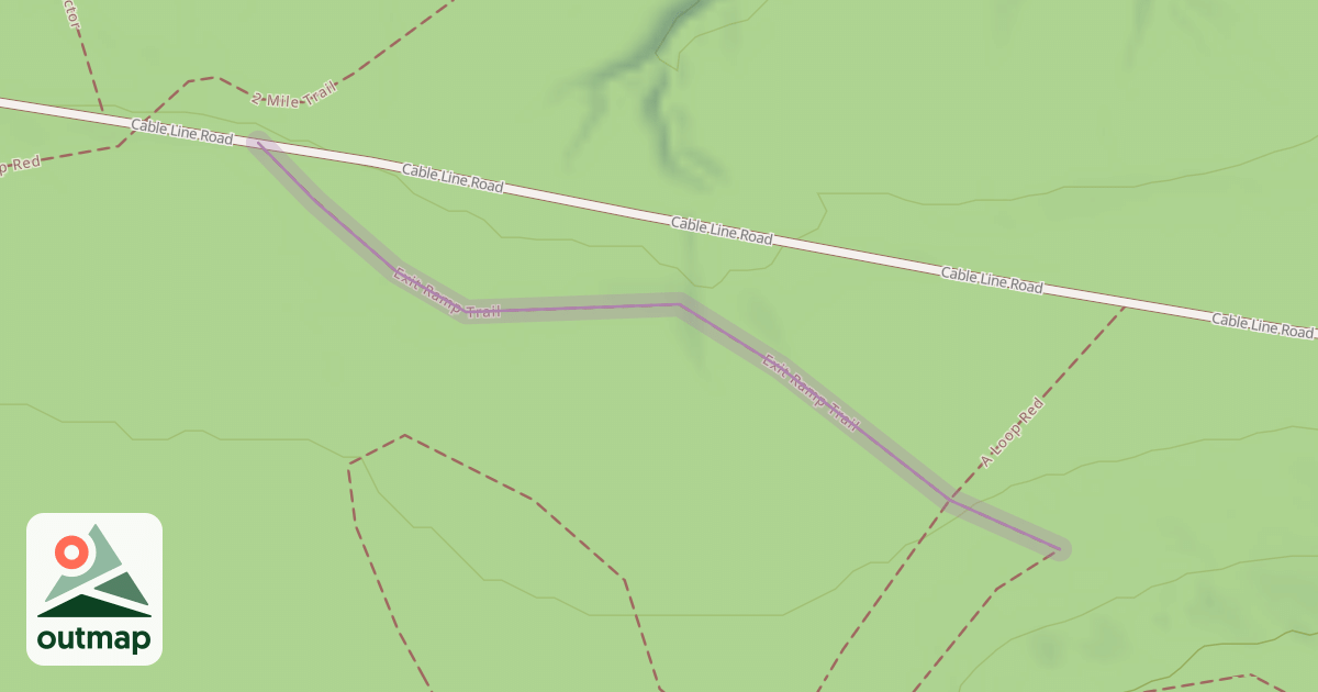 Map of Exit Ramp Trail