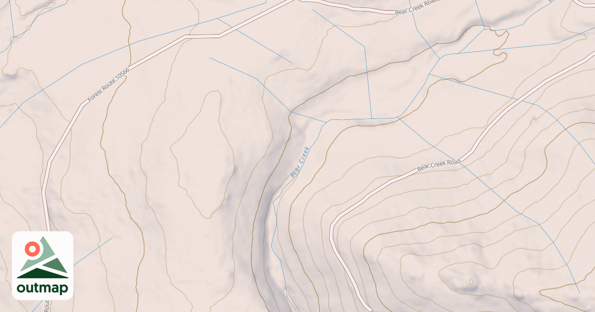 Map of BEAR CREEK ROAD SPUR A