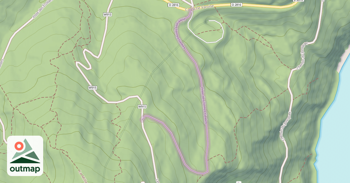 Map of Piste des Terres Gastes