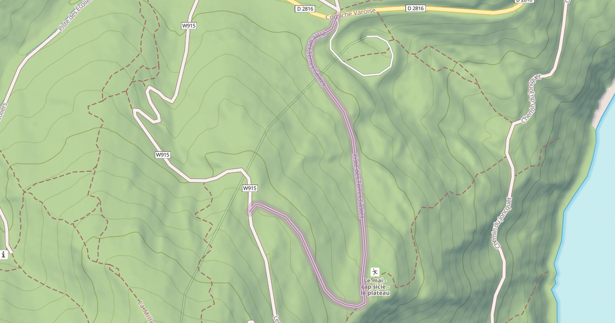 Map preview of Piste des Terres Gastes