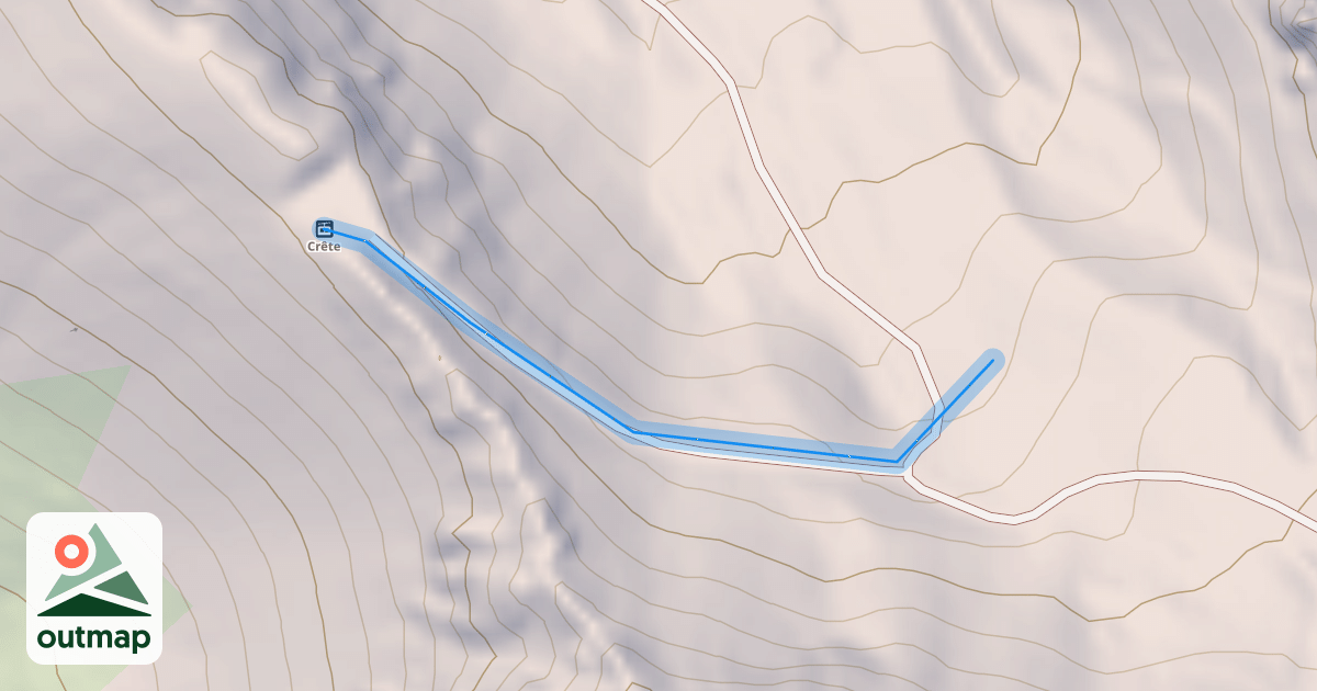 Map of Les Chamois