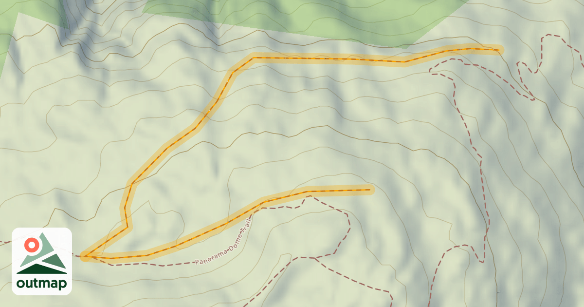 Map of Inside Cliff Boundary Run
