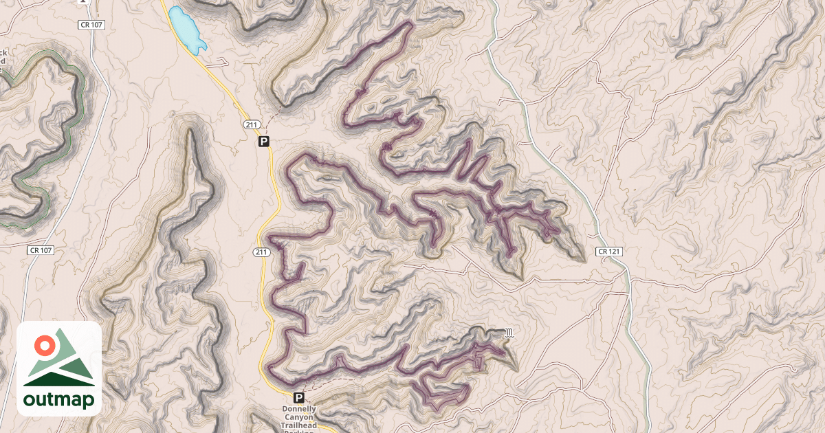 Map of Climbing Crag