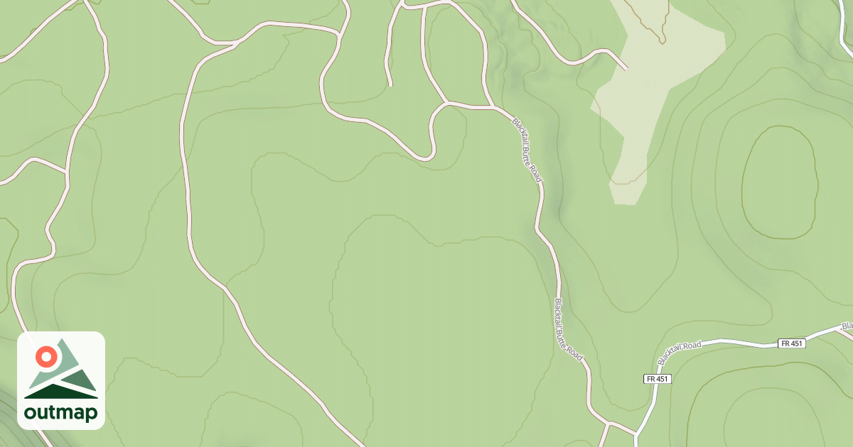 Map of BLACKTAIL BUTTE