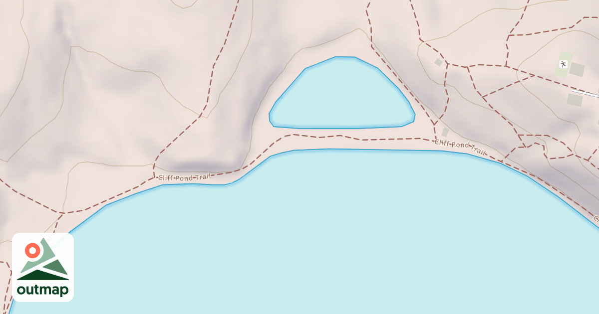 Map of Cliff Pond Loop Trail
