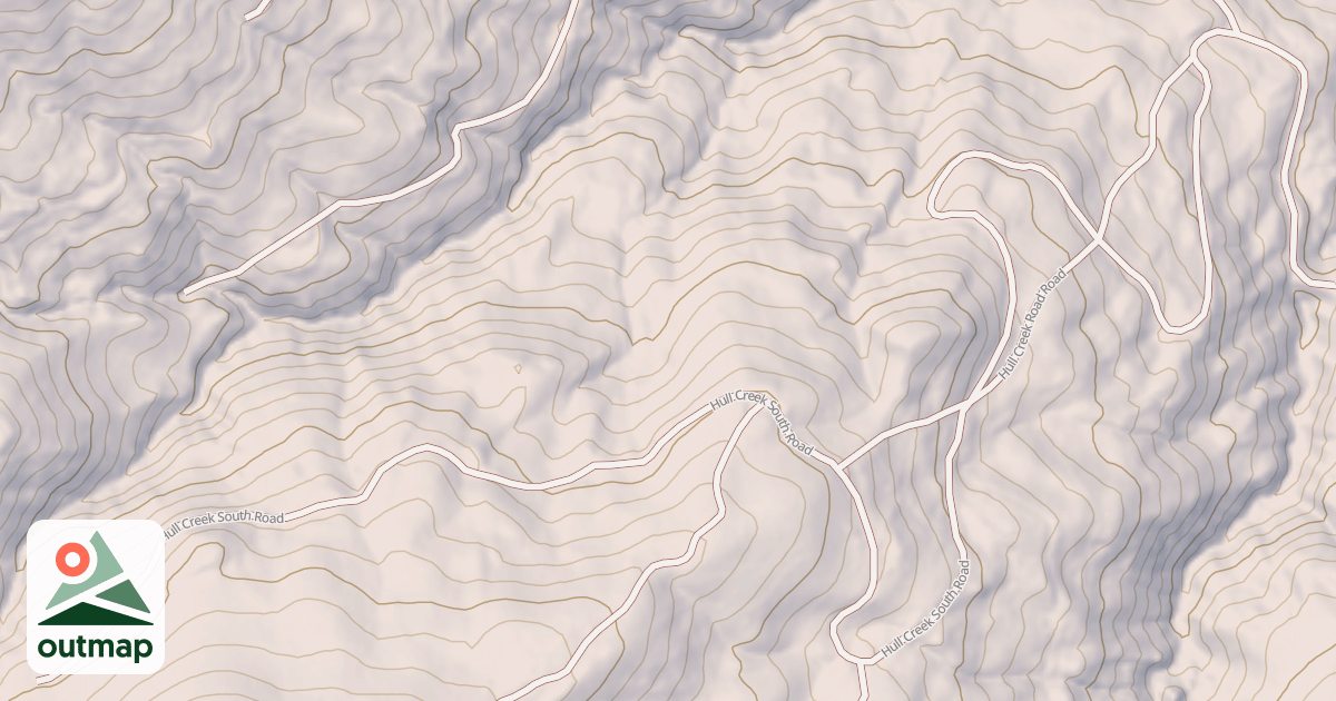 Map of HULL CREEK SOUTH