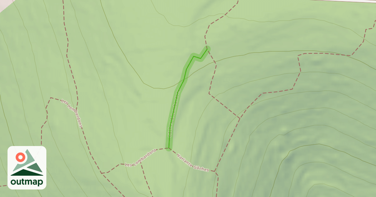 Map of Gâches & Lombardons