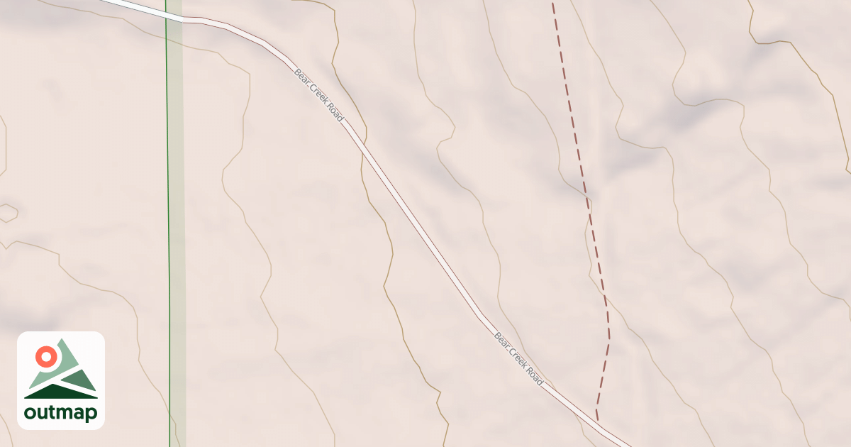 Map of BEAR CREEK ROAD