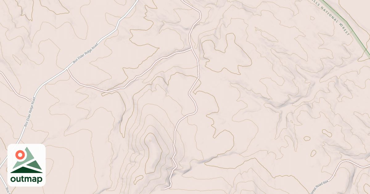 Map of BOXELDER RIDGE BR 2B