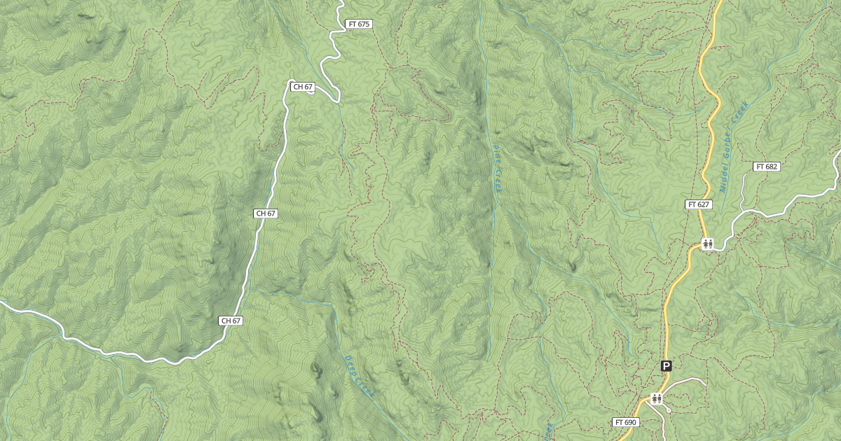 Map preview of Cabin Ridge